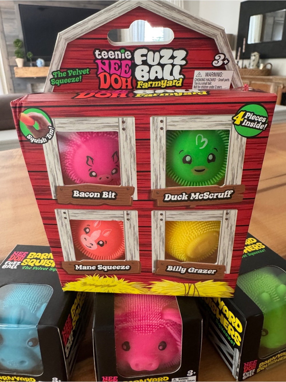 Needoh Barnyard Squishers 4-Pc Set Brand New - Picture 4 of 5